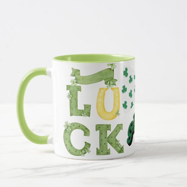 Låt oss Hämta Grönt" Lucky St. Patrick's Day Mugg (Vänster)
