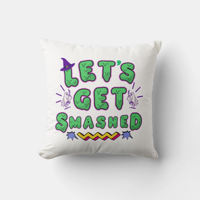 Låt oss Hämta Halloween fest-design Kudde (Framsida)
