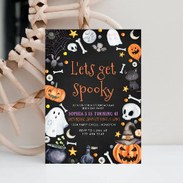 Låt oss Hämta Halloween fest-talardag Inbjudningar