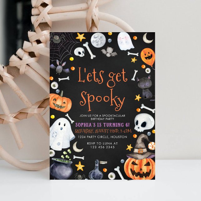 Låt oss Hämta Halloween fest-talardag Inbjudningar (Skapare uppladdad)