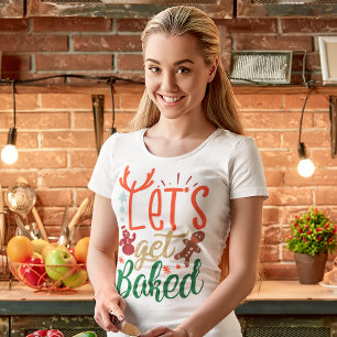 Låt oss Hämta Helgdag Slogan från bakgrunden T Shirt