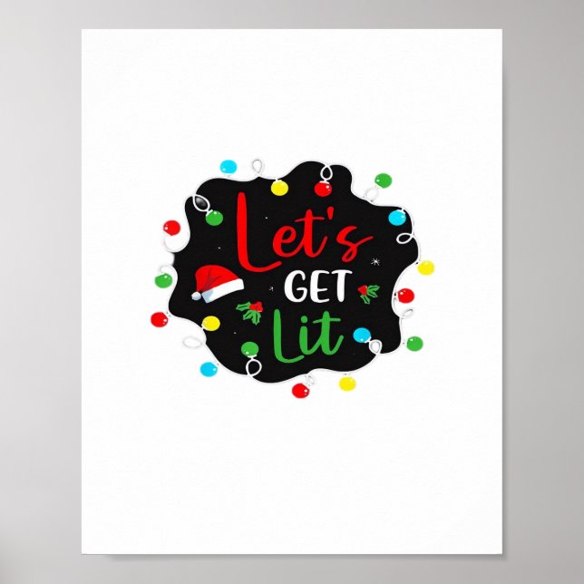 Låt oss Hämta juldrickande Ljus Santa Esse Poster (Framsidan)