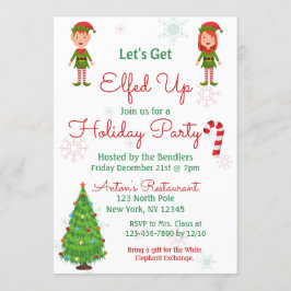 Låt oss Hämta Julfest-inbjudan för äldre Inbjudningar