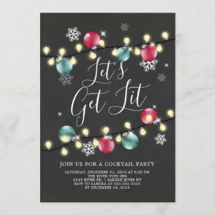 Låt oss Hämta Julfest-inbjudan Inbjudningar