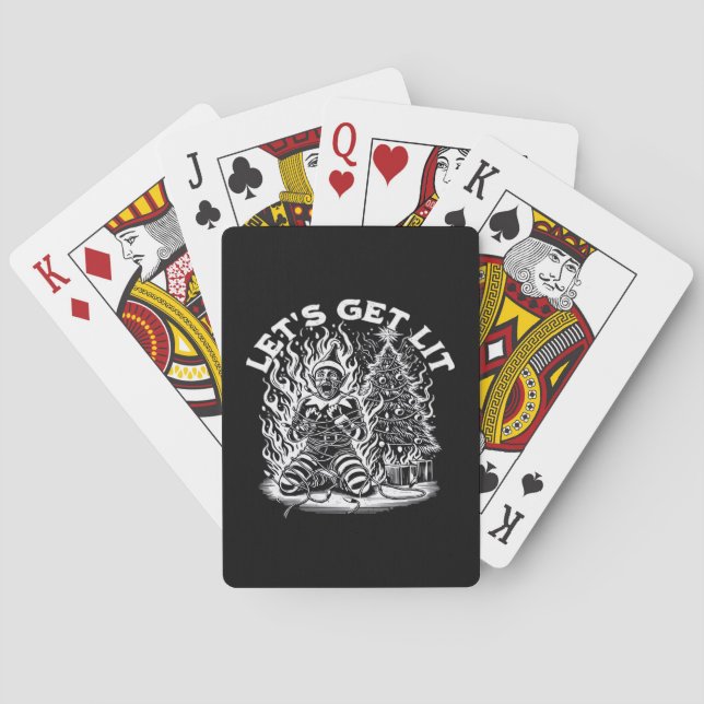 Låt oss Hämta juljul Firande Casinokort (Baksidan)
