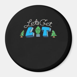 Låt oss Hämta julklapp, klassisk Magnet