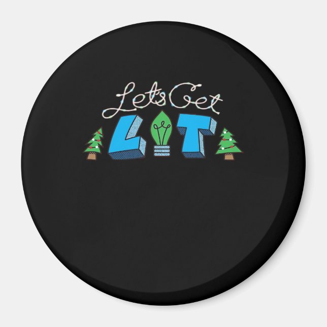 Låt oss Hämta julklapp, klassisk Magnet (Framsidan)