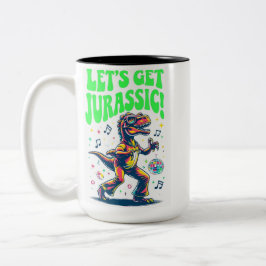 Låt oss hämta Jurassic! Två-Tonad Mugg