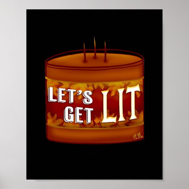 Låt oss Hämta klammerljus klassisk Poster (Framsidan)