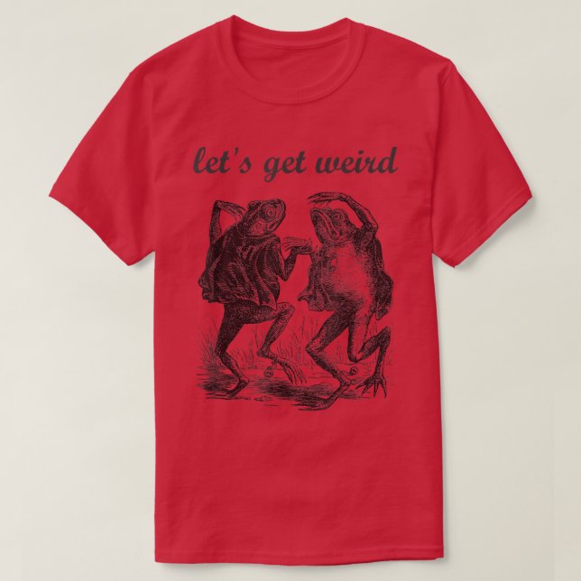 Låt oss Hämta Konstig Dankling Frogs Drug Fairy Ta T Shirt (Design framsida)