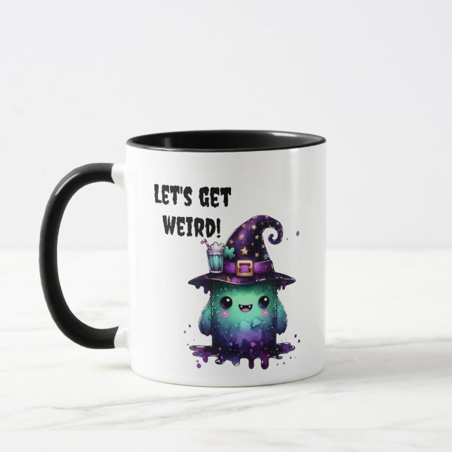 Låt oss Hämta Konstig Halloween Witch Monster Mugg (Vänster)