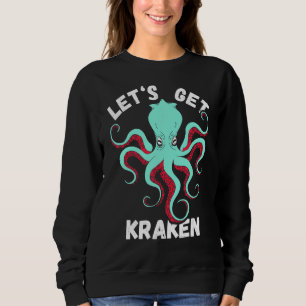 Låt oss Hämta Kraken Sea Monster Reef Octopus Sea T Shirt