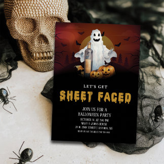 Låt oss Hämta Lakan mot Halloween fest Inbjudningar