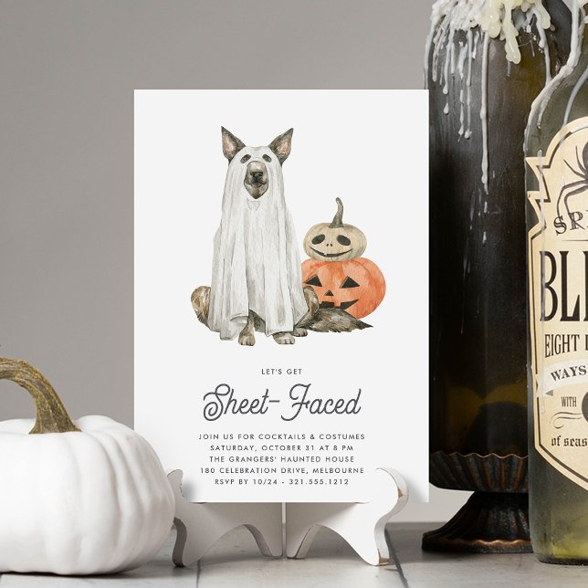 Låt oss Hämta Lakan-vänd Halloween fest Inbjudningar (Skapare uppladdad)