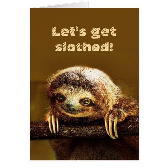 Låt oss hämta långsamt hälsningskort (Framsidan)