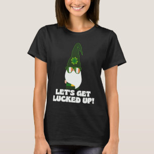 Låt oss Hämta låst Retro Gnome St patricks day Sh T Shirt