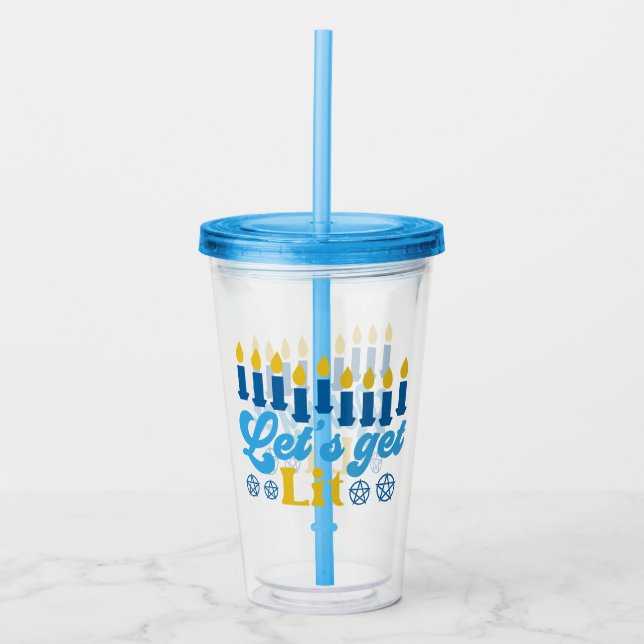 Låt oss Hämta Lit! Akryltumlare Take Away Mugg (Framsida)
