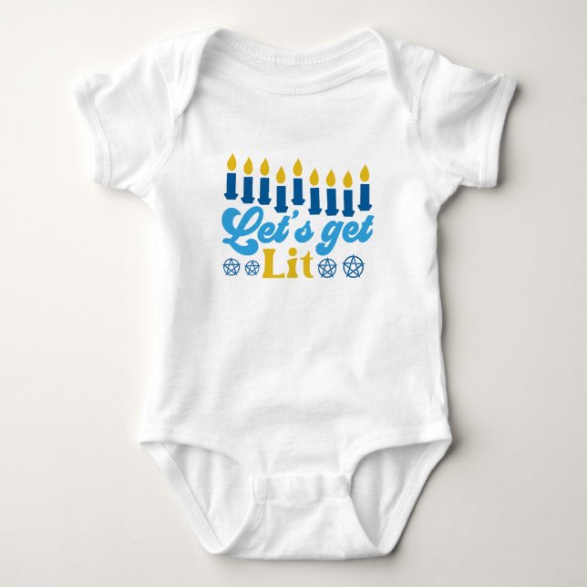 Låt oss Hämta Lit! Baby Bodykostym T Shirt (Framsida)