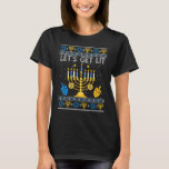 Låt oss Hämta Lit Chanukah Hanukkah Funny jul Ug T Shirt<br><div class="desc">Låt oss Hämta Lit Chanukah Hanukkah Funny jul Ugly Sweater_3</div>
