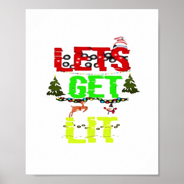 Låt oss Hämta Lit Classic-funktionell Retro Poster (Framsidan)