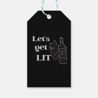 Låt oss Hämta Lit. Dra Cat Classic Presentetikett