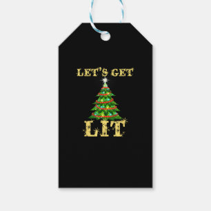 Låt oss Hämta Lit Drinking-kul jul Presentetikett