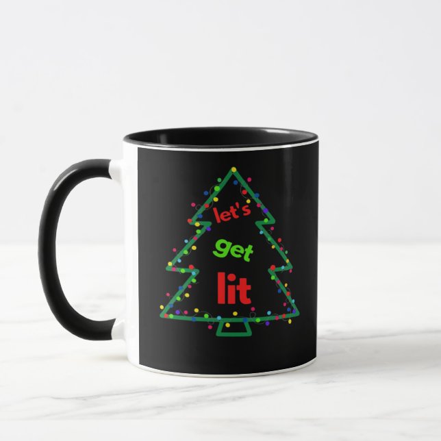 Låt oss Hämta Lit Essential Retro Stil Mugg (Vänster)
