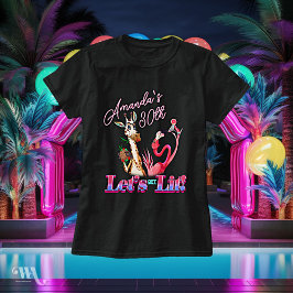 Låt oss Hämta Lit Funny Cocktail Vuxen Birthday T Shirt