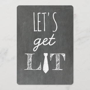 Låt oss Hämta Lit Funny Groomsman Inbjudningar