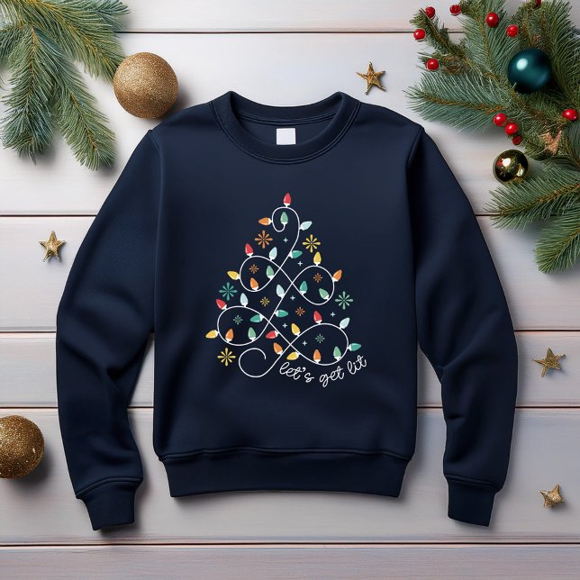 Låt oss Hämta lit - jul Ljus T Shirt (Skapare uppladdad)