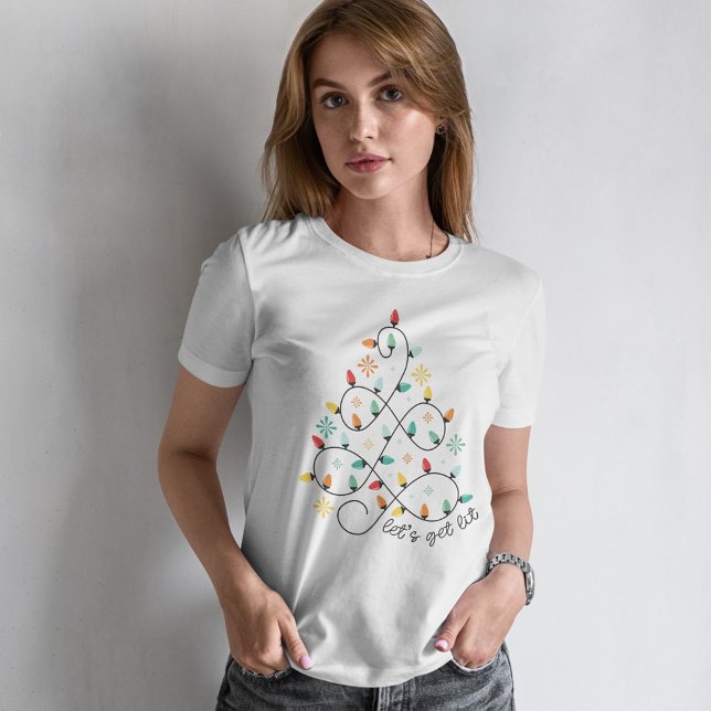 Låt oss Hämta lit - jul Ljus T Shirt (Skapare uppladdad)