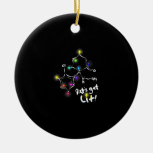 Låt oss Hämta Lit-julklapp Julgransprydnad Keramik