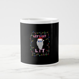 Låt oss Hämta Lit Lit Funny juldrickande Jumbo Mugg
