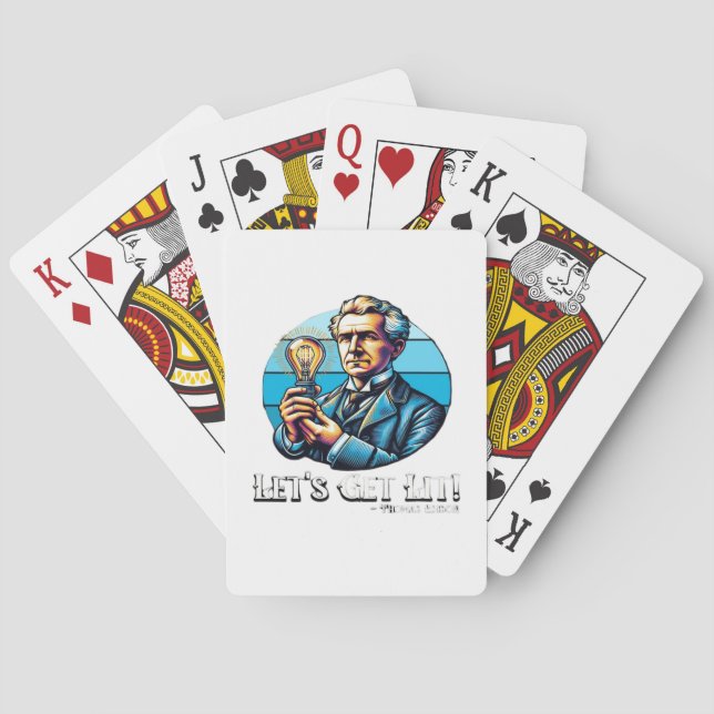 Låt oss Hämta Lit! Minimal klassisk Coola Casinokort (Baksidan)