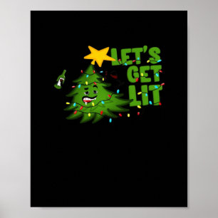 Låt oss Hämta Lit Tipsy Julgran Funny Essential Poster