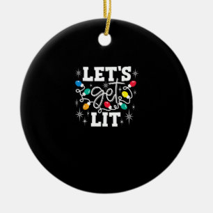 Låt oss Hämta Ljus från Lit-julklapp Julgransprydnad Keramik
