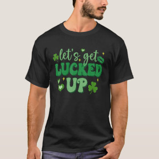 Låt oss Hämta luckad St patricks day Saint Paddy's T Shirt