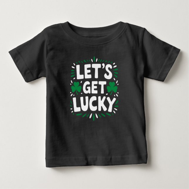 Låt oss Hämta Lucky Shamrock Funny St patrick's da T Shirt (Framsida)