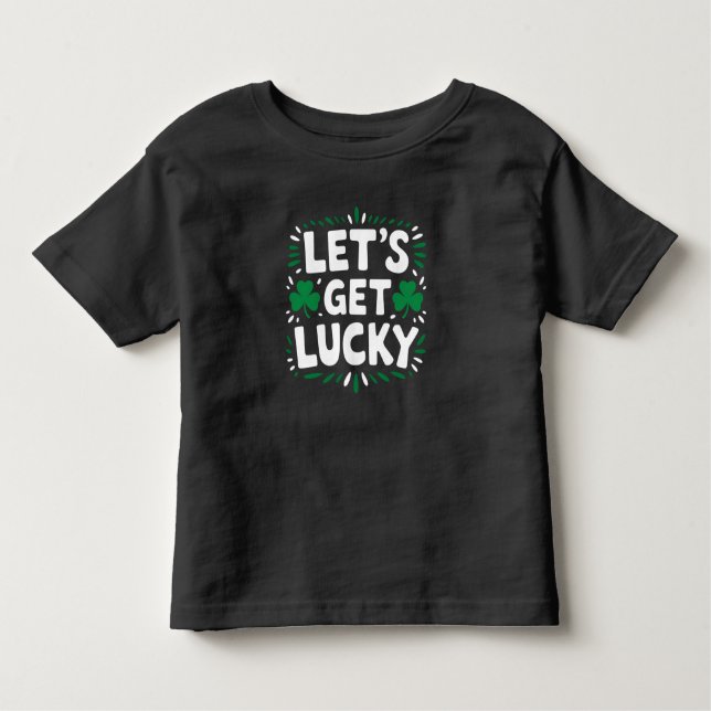 Låt oss Hämta Lucky Shamrock Funny St patrick's da T Shirt (Framsida)