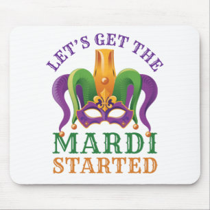 Låt oss Hämta Mardi Started Mardi Gras Party Musmatta