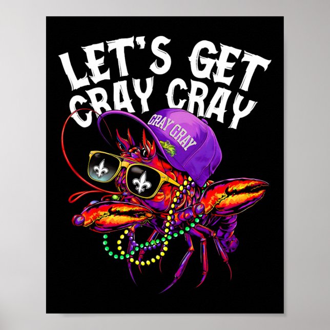 Låt oss Hämta matrisdocka Kräftor Mardi Gras Manar Poster (Framsidan)
