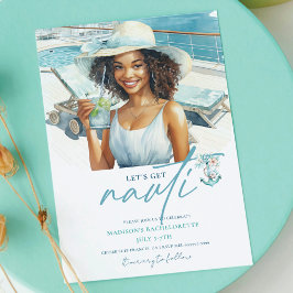 Låt oss hämta Nauti Cruise Bachelorette Inbjudningar