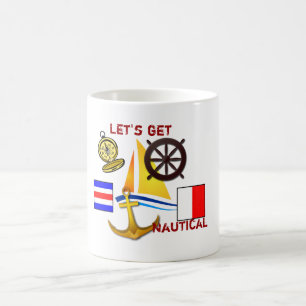 Låt oss hämta Nautical - kaffe kopp