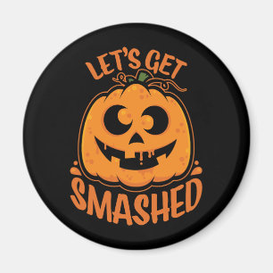 Låt oss Hämta nedsänkt tipsy Halloween Jack-O’-Lan Magnet