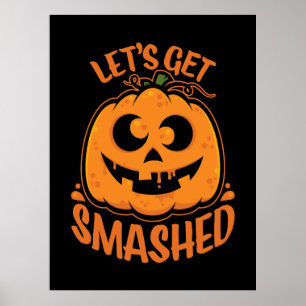 Låt oss Hämta nedsänkt tipsy Halloween Jack-O’-Lan Poster