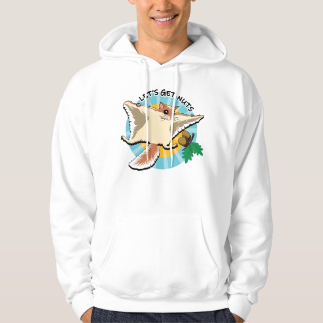 Låt oss Hämta Nöt - flygande ekorre Hoodie (Framsida)