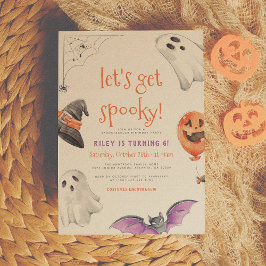 Låt oss Hämta ordspråk | Cute Halloween-Födelsedag Inbjudningar