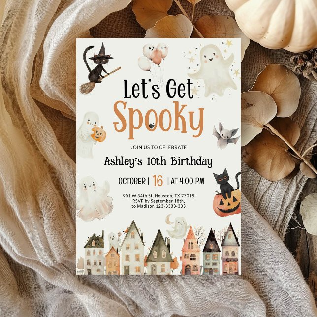 Låt oss Hämta ordspråk | Halloween Birthday Inbjudningar (Skapare uppladdad)