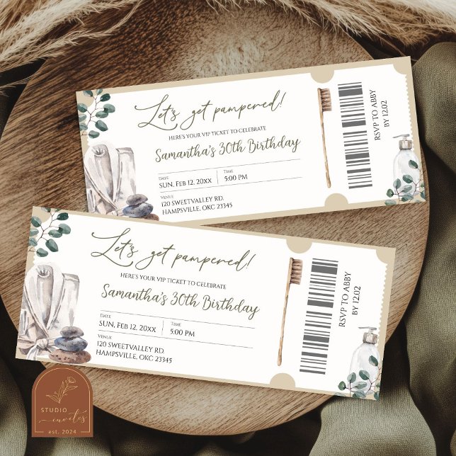 Låt oss hämta Pampered Spa Party Biljett (Skapare uppladdad)