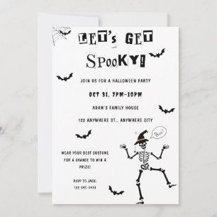 Låt oss Hämta Party-inbjudan till taloky Halloween Inbjudningar